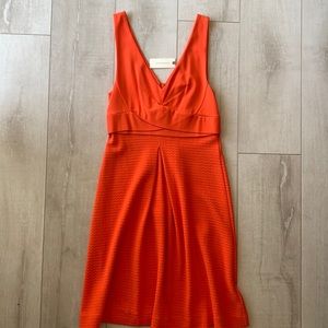 ANTHROPOLOGIE BRAND RED / ORANGE A LINE DRESS